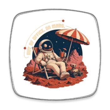 Out of Office - Square fridge magnet - white - Front