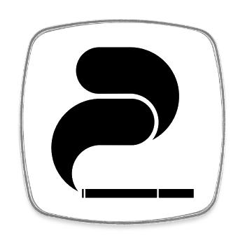 Black Cigarette – Graphic Illustration - Square fridge magnet - white - Front