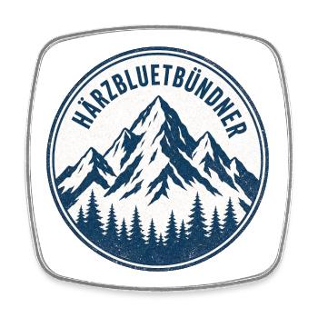 Graubünden - Square fridge magnet - white - Front
