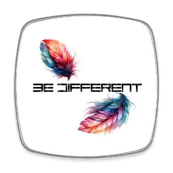 be different - Square fridge magnet - white - Front
