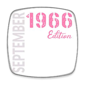 60e anniversaire, septembre 1966 - Magnet carré - blanc - Devant