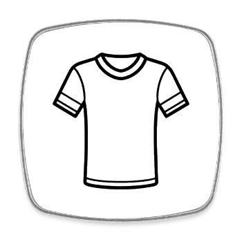 T-shirt - Magnet carré - blanc - Devant