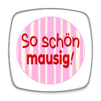 SO SCHÖN MAUS - Viereckiger Kühlschrankmagnet - Weiß - Vorne