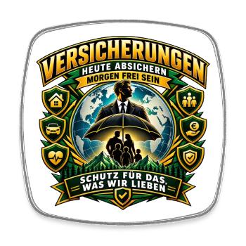 Versicherungsvertreter & Finanzberater | Finanzen  - Viereckiger Kühlschrankmagnet - Weiß - Vorne
