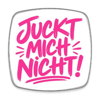 Juckt mich nicht! - cooler Spruch - Viereckiger Kühlschrankmagnet - Weiß - Vorne