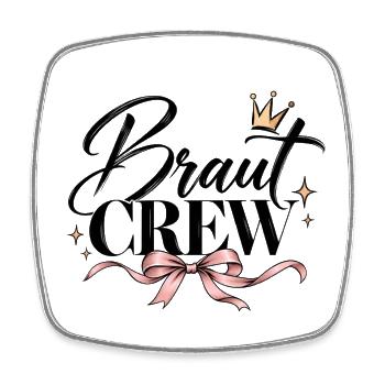 Braut Crew Junggesellinnenabschied - Viereckiger Kühlschrankmagnet - Weiß - Vorne