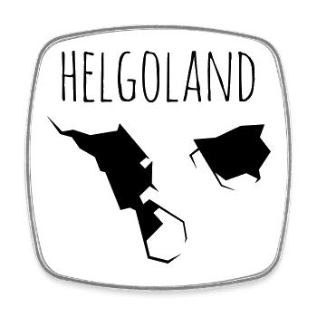 helgoland - Viereckiger Kühlschrankmagnet - Weiß - Vorne
