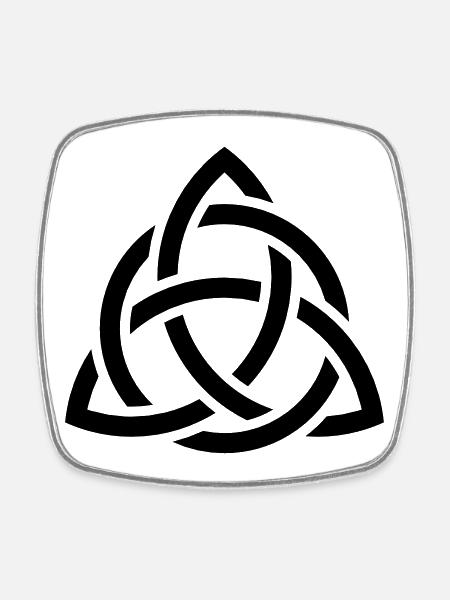 Celtic Knot - Magnet carré - blanc