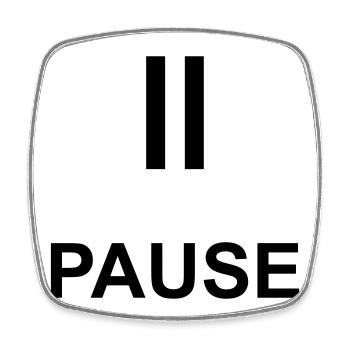 Pause Auszeit Geschenk Statement - Viereckiger Kühlschrankmagnet - Weiß - Vorne