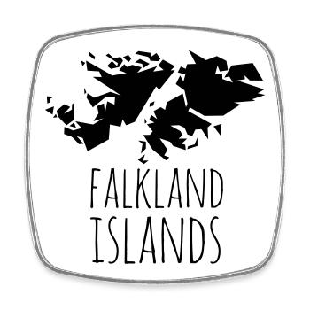 Falkland Islands - Square fridge magnet - white - Front