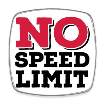 6061912 121780076 speed2 - Viereckiger Kühlschrankmagnet - Weiß - Vorne