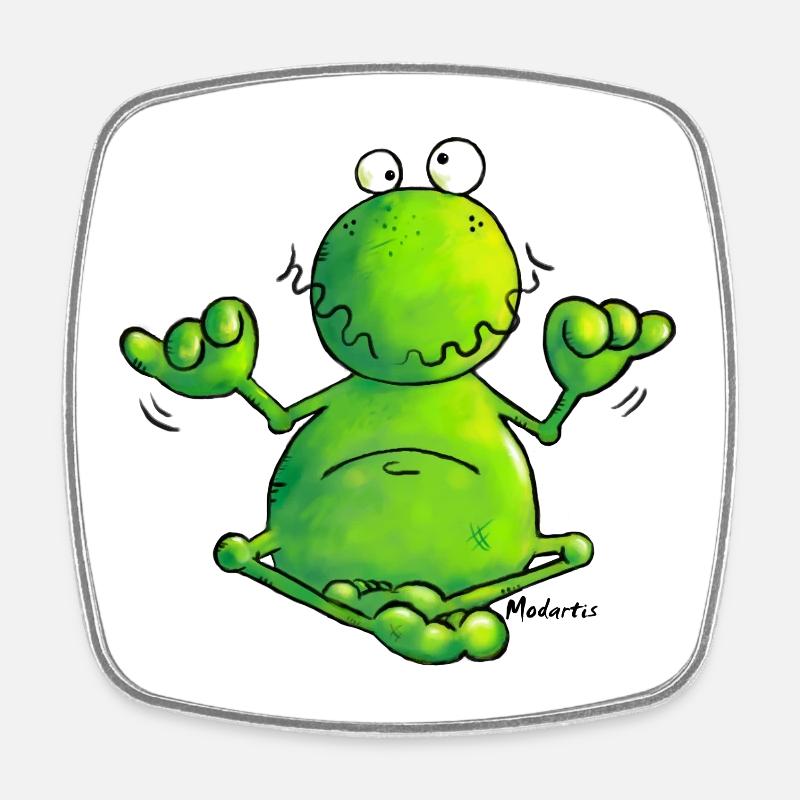 Grenouille - Magnet carré - blanc