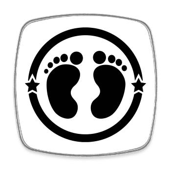 Childminder Nanny Baby Kindermädchen Nourrice - Square fridge magnet - white - Front