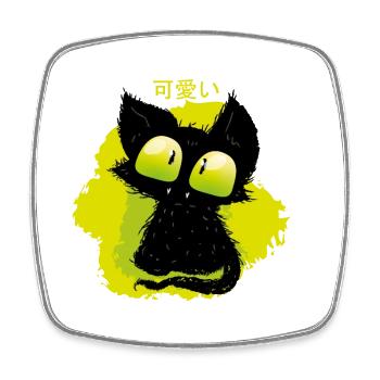 Kuromi - Magnet carré - blanc - Devant