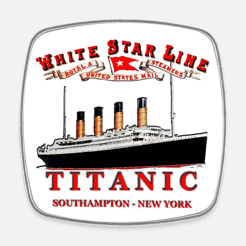 TITANIC CREATION Louis RUNEMBERG © Adagp - Square fridge magnet - white