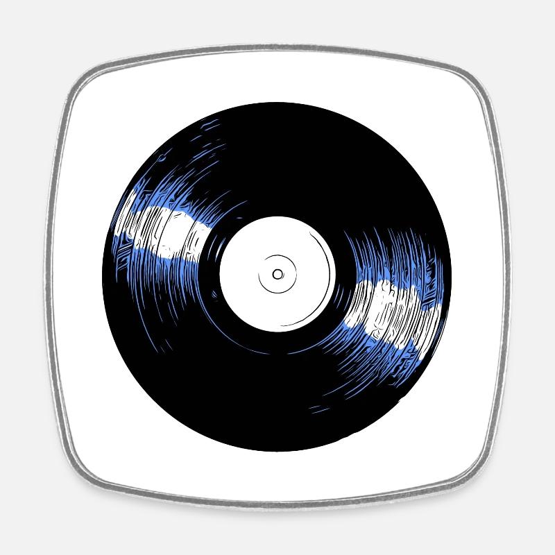 Vinyle - Magnet carré - blanc