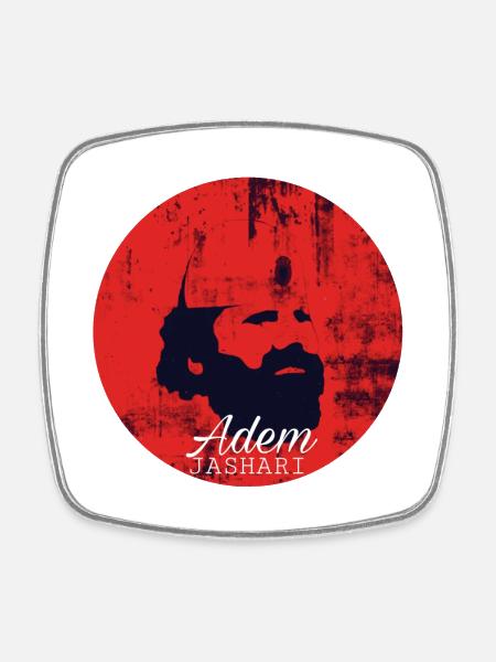 AdemJashari - Square fridge magnet - white
