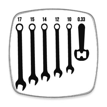 Beer Key Auto Mechanic Mechanical Gift - Square fridge magnet - white - Front