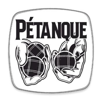 Boule balls pour Bouler Boules Boule Boule Boule boule - Magnet carré - blanc - Devant