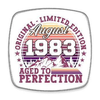 Original Août 1983 39th Birthday Fun Gift - Magnet carré - blanc - Devant