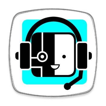 ROBO ENFANT - Magnet carré - blanc - Devant