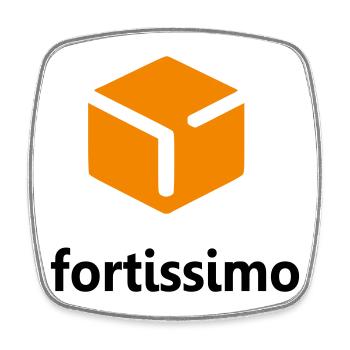 Fortissimo - Square fridge magnet - white - Front