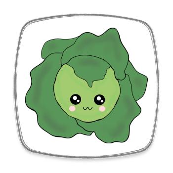 Carnival, Carnival, Costume, Salad - Square fridge magnet - white - Front