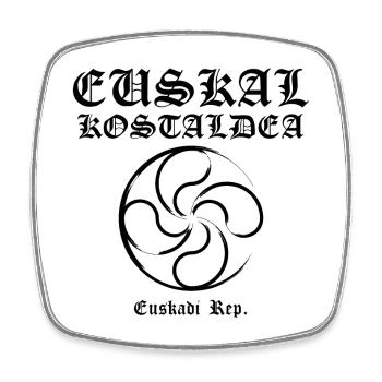 Basque Cross - Square fridge magnet - white - Front