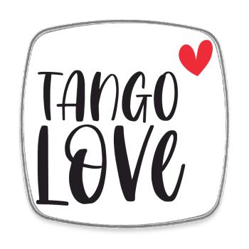 Tango Love! Dancer dance dance couple gift - Square fridge magnet - white - Front