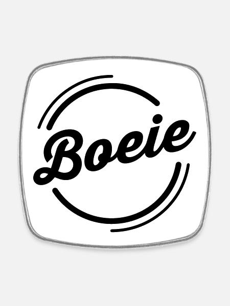 Youth language Flanders: Boeie - Square fridge magnet - white