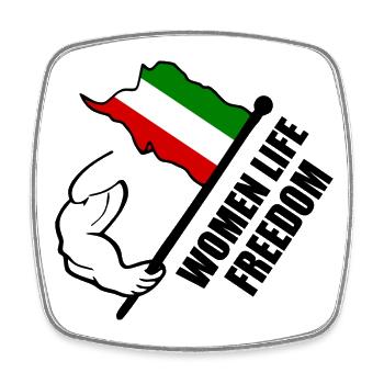 Women life freedom - Magnet carré - blanc - Devant