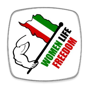Women life freedom - Square fridge magnet - white - Front