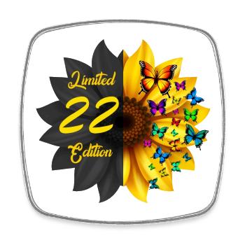 Édition limitée 22 Anniversaire Tournesol - Magnet carré - blanc - Devant