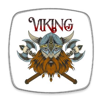 Viking - Square fridge magnet - white - Front