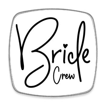 BRIDE CREW TEAM BRIDE BACHELORETTE PARTY - Square fridge magnet - white - Front