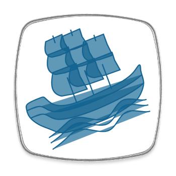 Segelboot Norddeutschland Seemann Matrose Kapitän - Viereckiger Kühlschrankmagnet - Weiß - Vorne