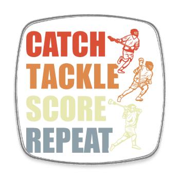Lacrosse Lovers - Square fridge magnet - white - Front