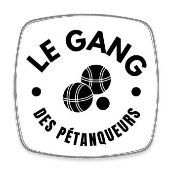 pétanque, bouliste, fan de pétanque - Magnet carré - blanc - Devant