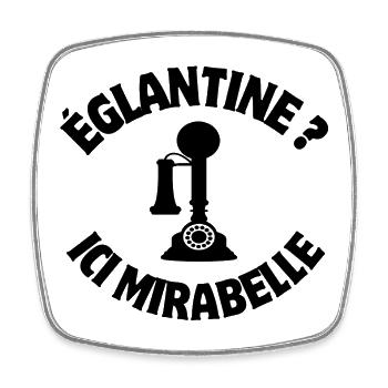 la septième compagnie, film culte, 7ème compagnie - Magnet carré - blanc - Devant