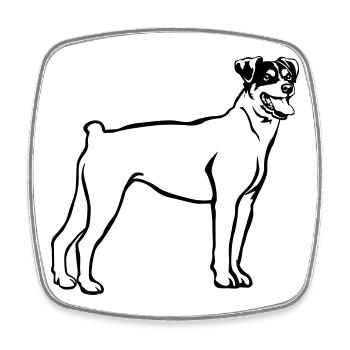 Bodeguero Andaluz - Magnet carré - blanc - Devant