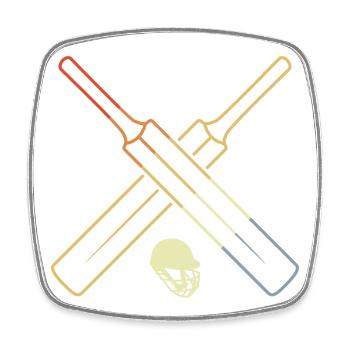 Vintage Cricket Equipment - Viereckiger Kühlschrankmagnet - Weiß - Vorne