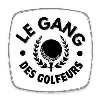 golf, golfeur, fan de golf - Magnet carré - blanc - Devant