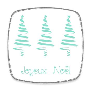 BONNE ANNEE. SAINT SYLVESTRE. NOUVELLE ANNÉE - Magnet carré - blanc - Devant