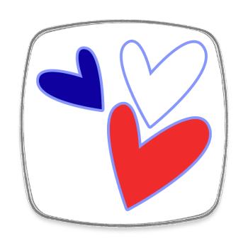 ANNIVERSARY. HAPPY BIRTHDAY. HAPPY BIRTHDAY. - Square fridge magnet - white - Front