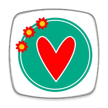VALENTINE'S DAY. Bachelorette party. I LOVE YOU. I LOVE YOU. LOVE - Square fridge magnet - white - Front