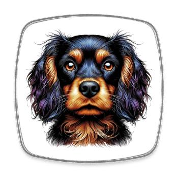 Dog Cocker Spaniel - Square fridge magnet - white - Front