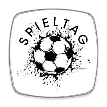 Gameday League Football Player Team Fans icon - Square fridge magnet - white - Front