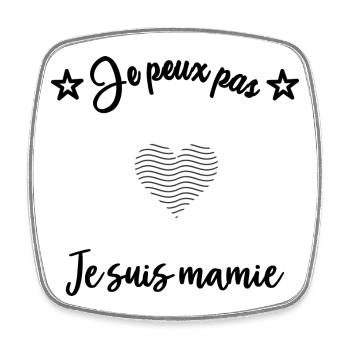 MAMIE. FÊTE DES MÈRES. BONNE FÊTE MAMIE - Magnet carré - blanc - Devant