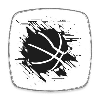 Basketball - Square fridge magnet - white - Front