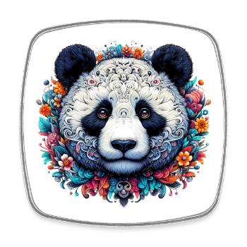 Panda - Viereckiger Kühlschrankmagnet - Weiß - Vorne